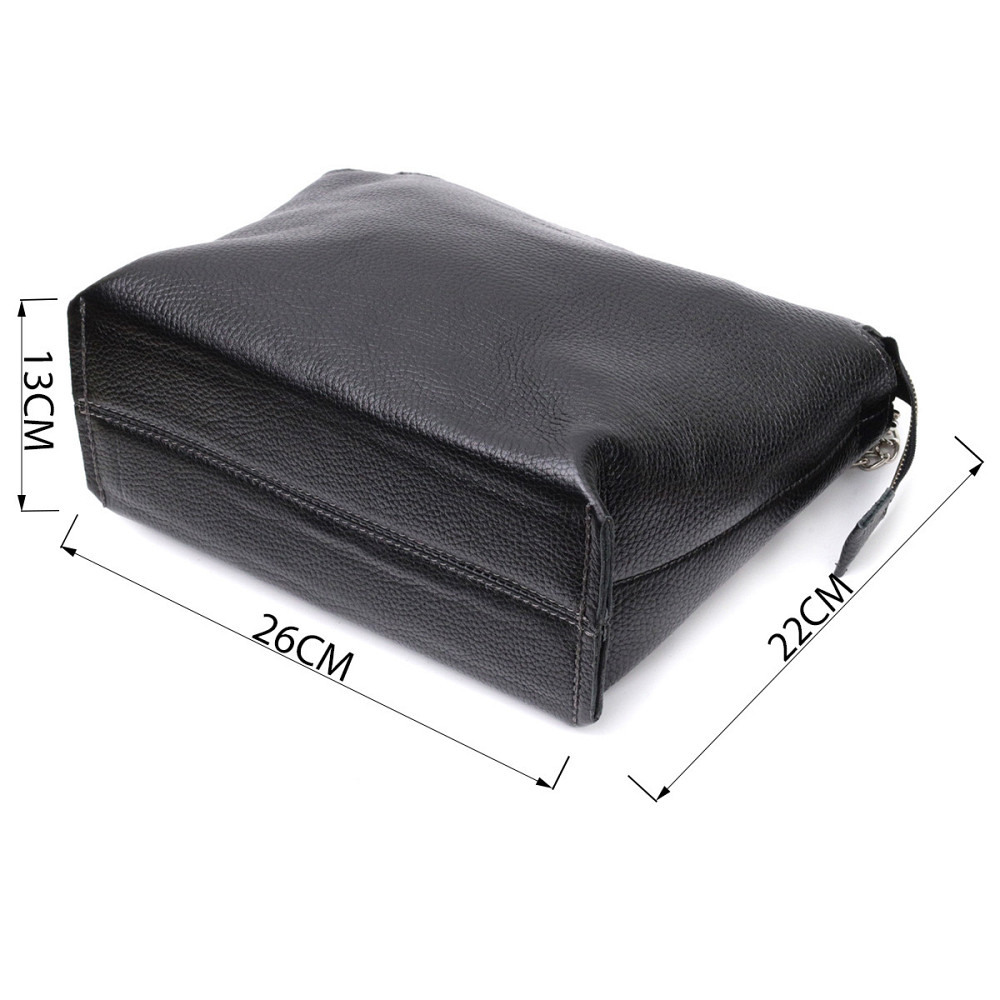 Якісна жіноча сумка з натуральної шкіри Чорна (GRANDE PELLE) Київ - фото 7