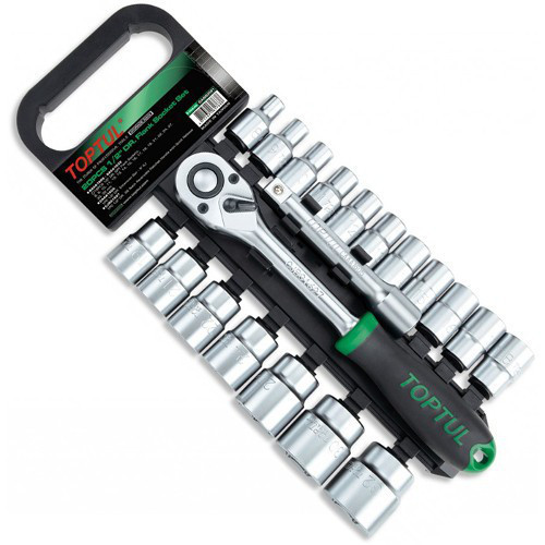 Набір головок з тріскачкою TOPTUL 1/2" 20ед. 8-32мм GABB2001 Одеса - фото 1