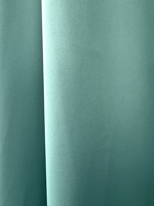 Комплект коротких штор VR-Textil Блэкаут Midnight № 1229ш Бирюзовый 130х170 см 2 шт (35-0454) Киев - изображение 7