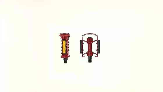 Педали велосипедные   (с катафотами, металл, красные) Мукачево