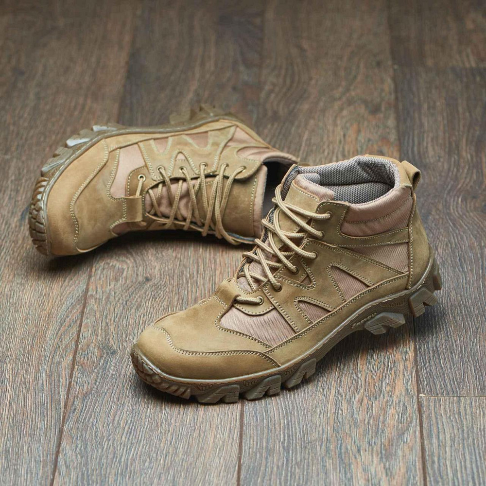 Тактичні шкіряні черевики з кордурою, міцні, прошиті. ЗСУ Койот 45 (30) Харків - фото 9