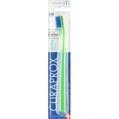 Зубна щітка Curaprox CS 5460 Ortho Ultra Soft Ультрам'яка ортодонтична Салатова із синьою щетиною (CS 5460 Ortho-03) Вінниця