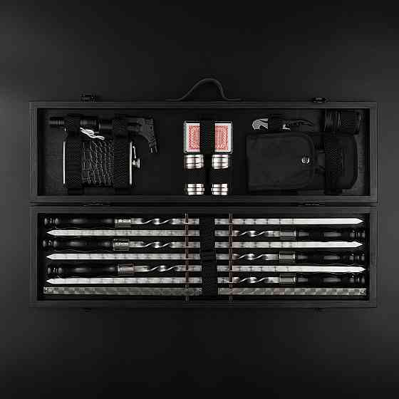 Шампури подарункові набір бокс для пікніка гриля та барбекю Оригінальні Віп подарунки на день народження татові, хлопцю, Тернопіль