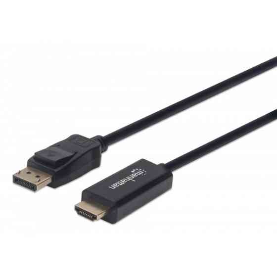 Кабель DisplayPort M — HDMI M 1 м, 4K@60Hz UFHD, Manhattan (153195) Київ
