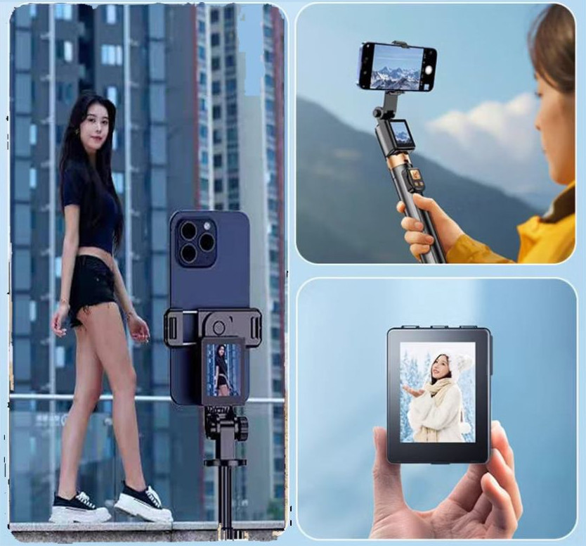 Штатив для телефону з селфі дисплеєм для зйомки стрімів 44-175 AC Prof CL07 Київ - фото 3