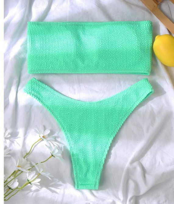 Купальник жіночий роздільний S Бірюзовий Харків - фото 2