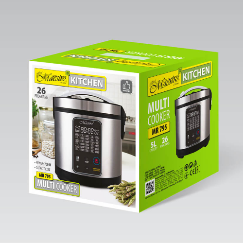 Мультиварка 5л 700W 33 програми MR-795 Maestro Житомир - фото 6