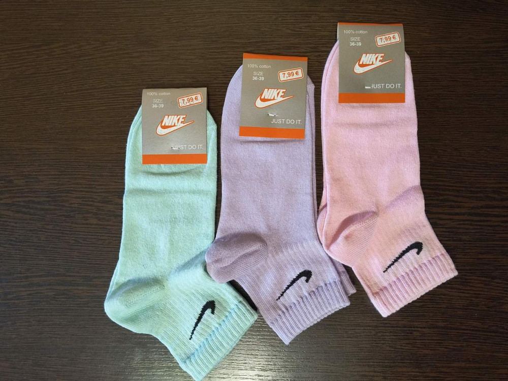 Жіночі шкарпетки за висотою з бавовни в наборі (3 штук) Nike W3 розмір 36-41 Київ - фото 4