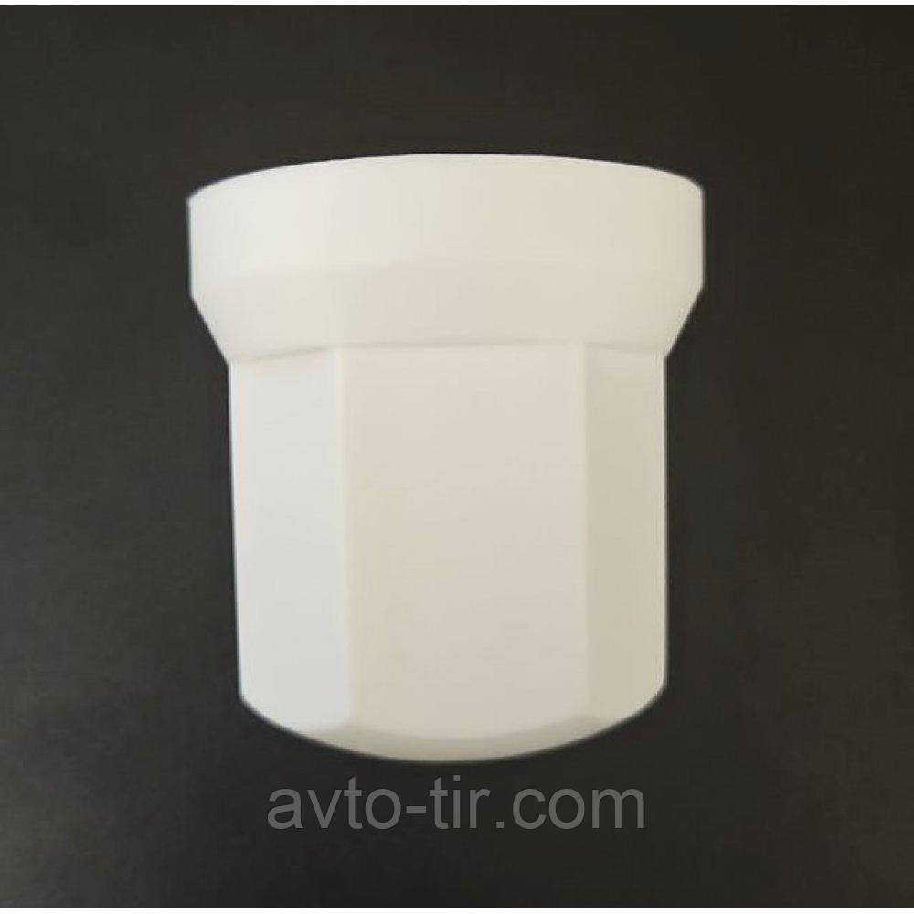 Ковпачок пластиковий на гайку колеса 32 мм білий високий Ковпачок пластиковий на гайку 32 мм Луцьк - фото 2