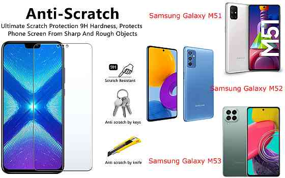 Защитное стекло NeoGlass для Samsung Galaxy M51, Galaxy M52, Galaxy M53 – ультрапрозрачное и устойчивое Киев