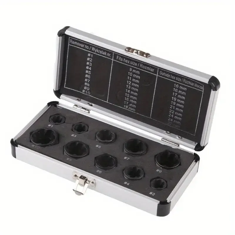 Набор экстракторов для поврежденных болтов и гаек, 10 шт. Киев - изображение 4