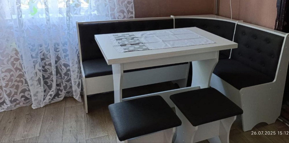 Стіл розкладний 59х89 см для кухонного куточка / Білий Львів - фото 10