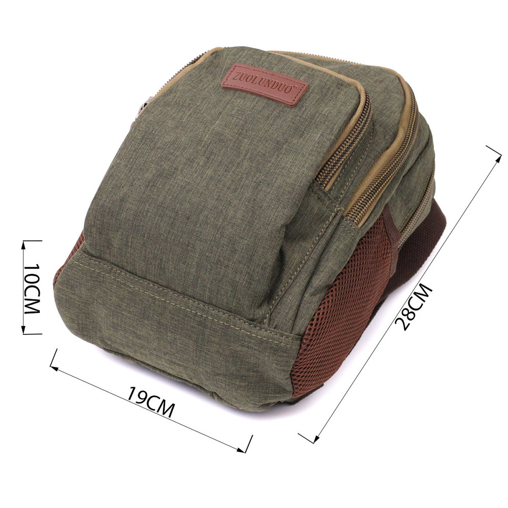 Практичний рюкзак з поліестру з великою кількістю кишень Vintage 22145 Оливковий Київ - фото 3