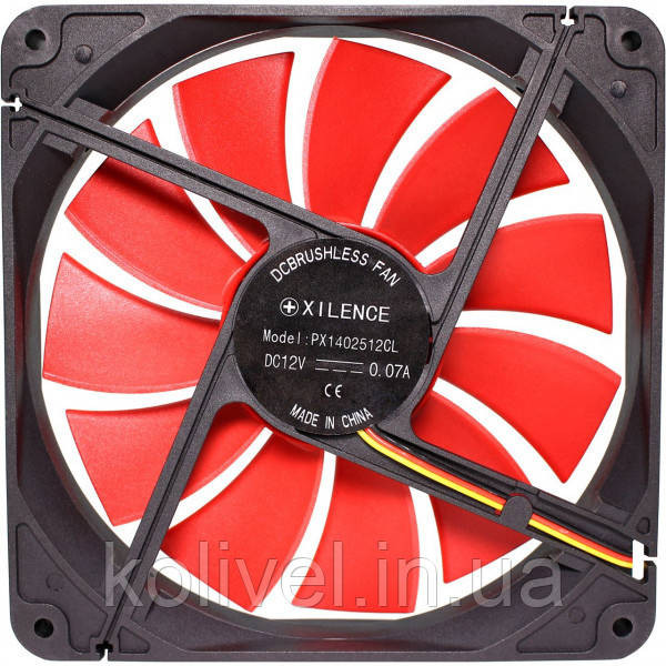 Вентилятор для корпуса 140mm Xilence XPF140.R Red/Black, Retail Box (XF050) Киев - изображение 6