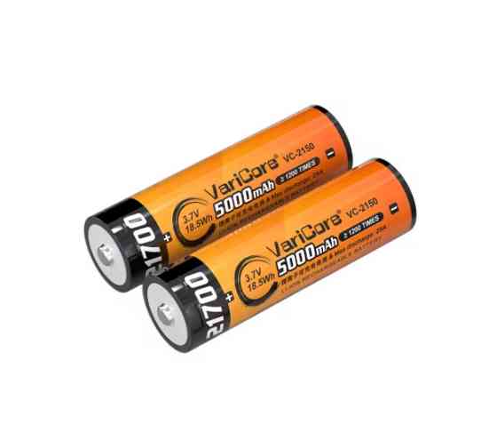 Акумулятор 21700 VariCore VC-2150 5000 mAh 3.7V JT загострений наконечник 25A Вінниця
