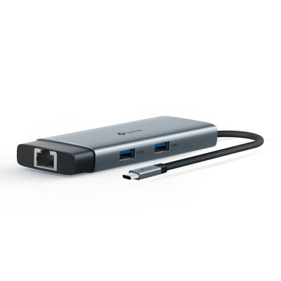 Концентратор TP-Link USB 3.0 6-in-1 2xUSB 3.0 + 1xUSB-C + 1xHDMI + 1xRJ45 + PD 100W (UH6120C) Винница - изображение 1