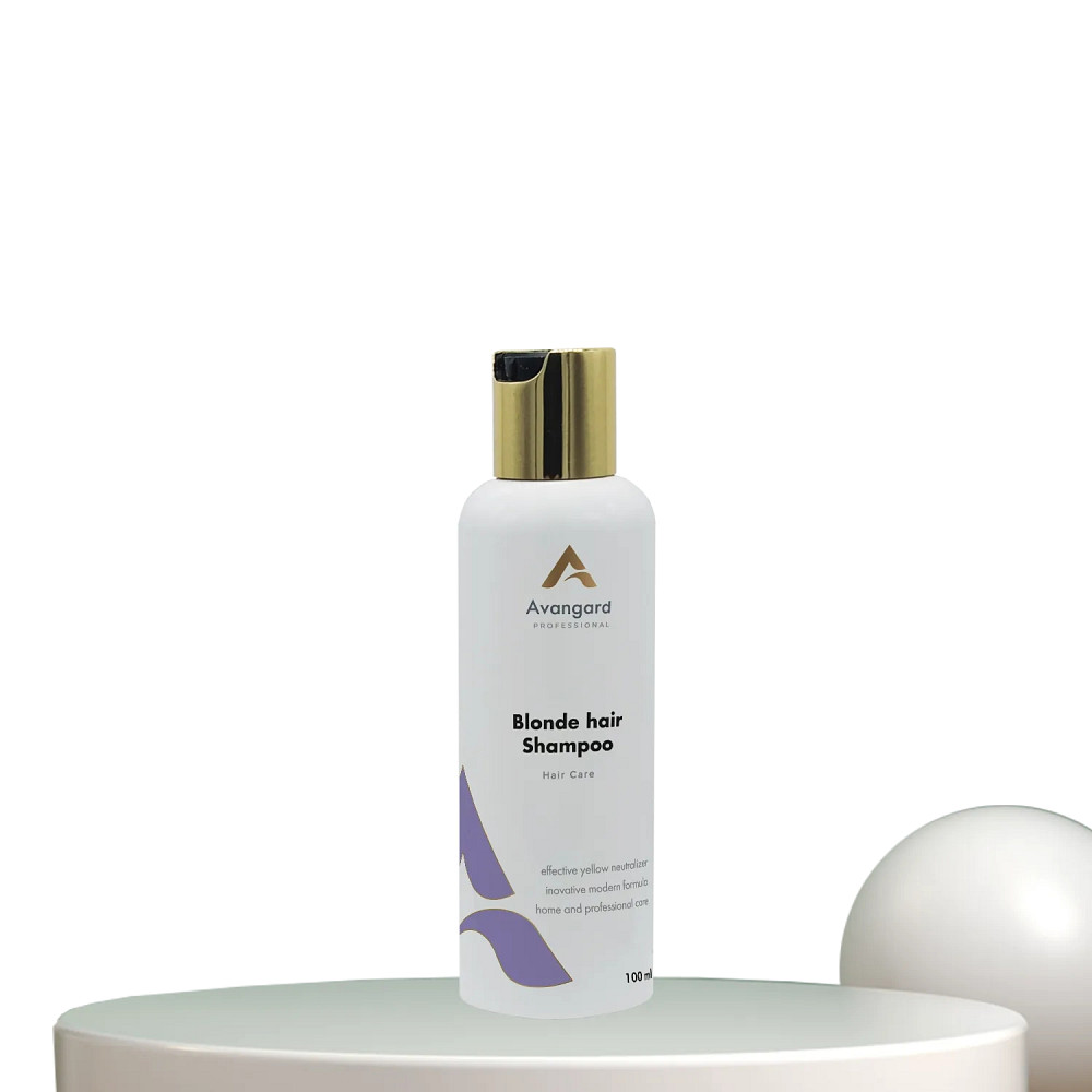 Шампунь для нейтралізації жовтизни та сяйва волосся, фарбованого у відтінки блонд A_Avangard Professional 100 мл Київ - фото 1