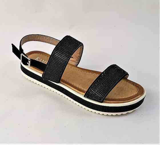 .Женские Сандалии Босоножки Черные Летние (размеры: 39) - 21 Днепр