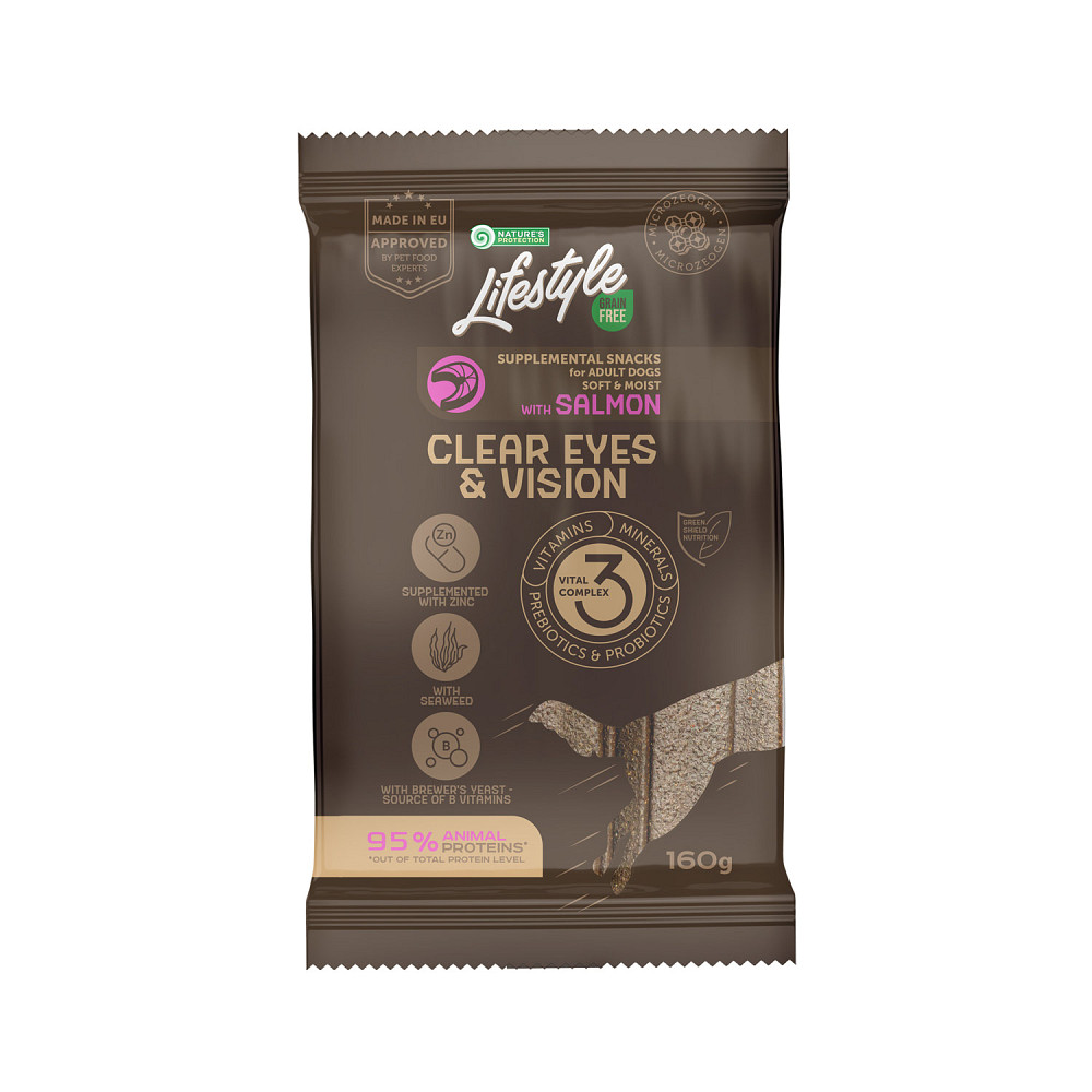 Nature's Protection Lifestyle Grain Free Salmon Clear Eyes & Vision Беззернові ласощі для собак з лососем, 160 г Киев - изображение 1