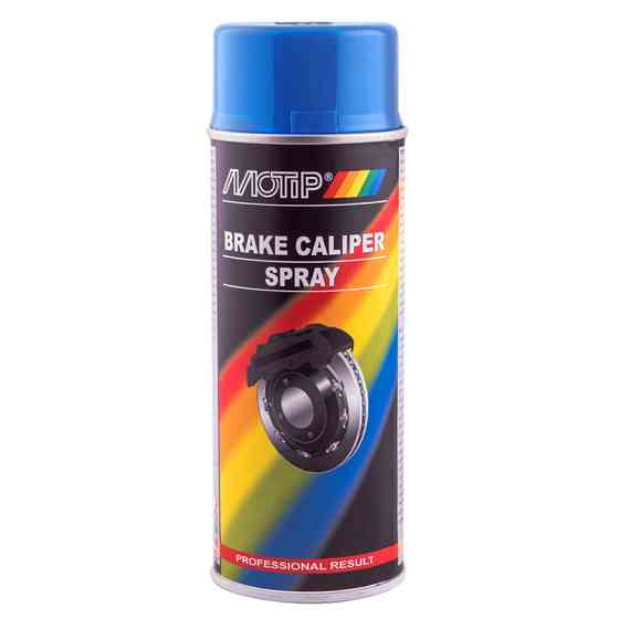 Емаль для супортів та гальмівних барабанів Motip Brake Caliper Spray синя аерозоль 400мл Львів