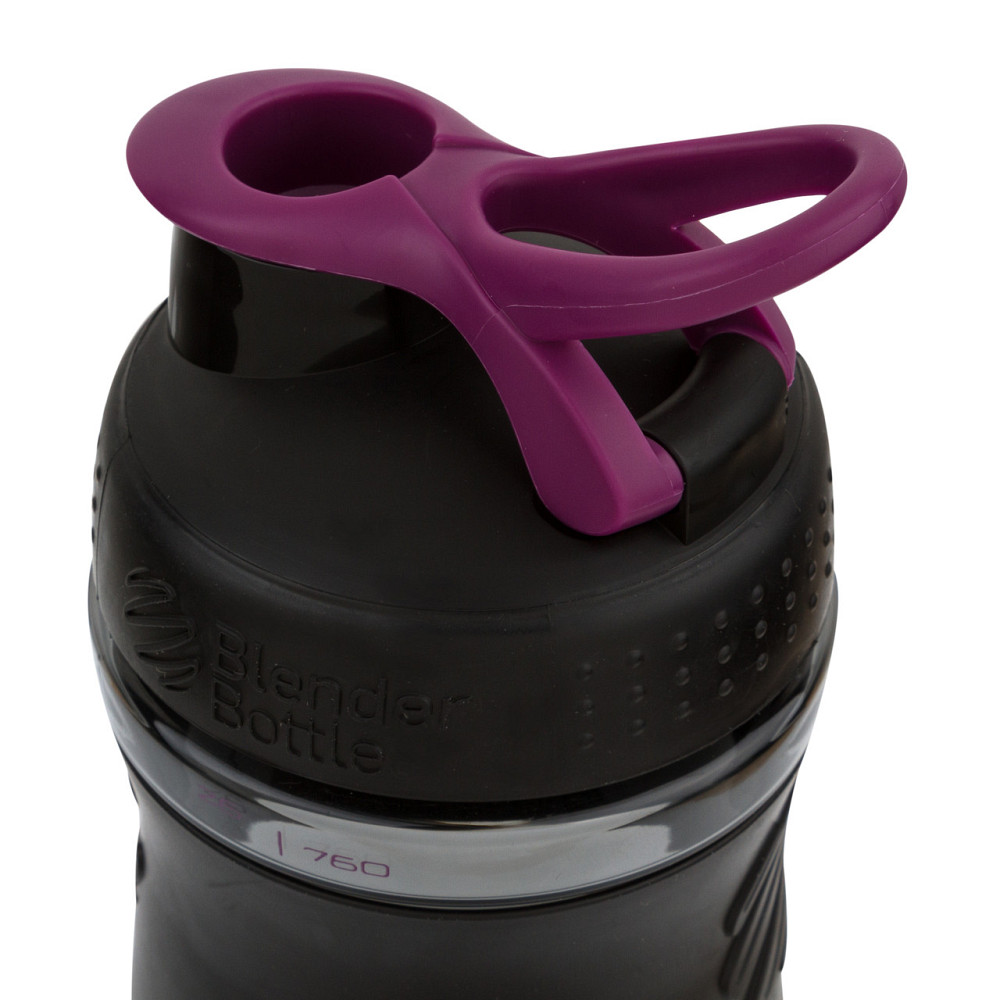 Шейкер спортивний (пляшка) BlenderBottle SportMixer Flip 20oz/590ml Black/Plum Луцьк - фото 3