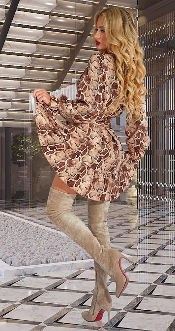 Плаття з тканини з модним принтом (44) Київ - фото 4