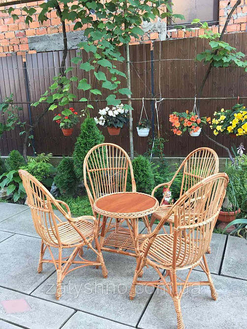 Столик та крісла журнальні для балкона Київ - фото 1