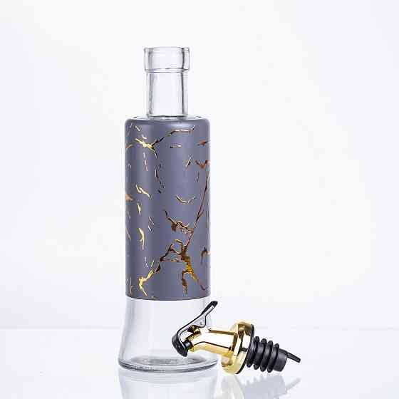 Бутылка для масла с дозатором 300 мл, серый мрамор HP-1345 Киев