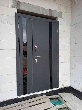 Форт-М Дверь полуторная уличная 3х контурная! Модель Трио-Лофт, цвет Графит 1200 Киев