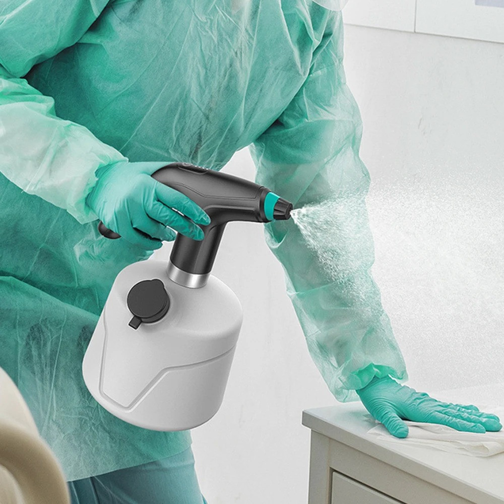 Ручний обприскувач для саду та городу акумуляторний портативний садовий, пластиковий, білий на 2 літри з подовжувачем Кам'янець-Подільський - фото 5