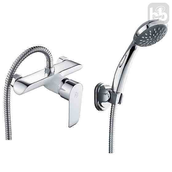Змішувач для душу RJ FLY з душовим гарнітуром (RBZ084-5W) білий/хром Київ