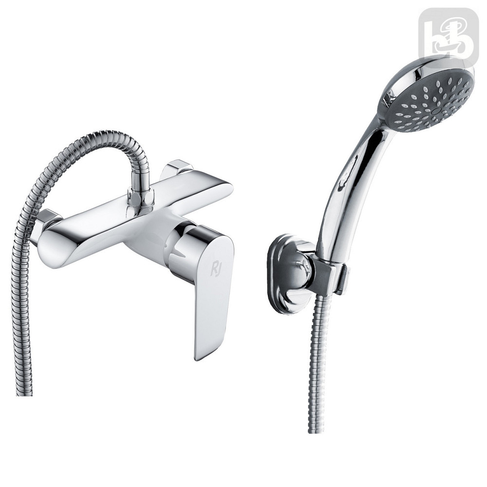 Смеситель для душа RJ FLY с душевым гарнитуром (RBZ084-5W) белый/хром Киев - изображение 1