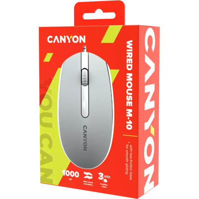 Мишка Canyon M-10 USB Dark Grey (CNE-CMS10DG) Вінниця - фото 6