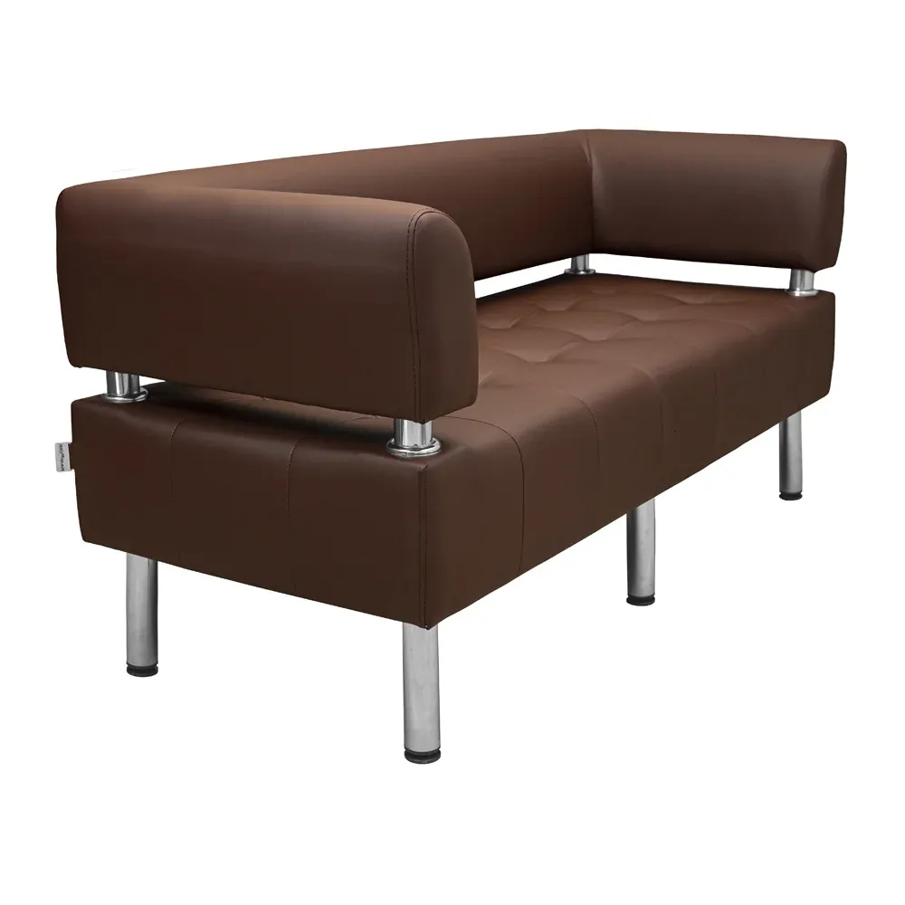 Диван Офіс Комплектація Подвійний Зі Спинкою Та Підлокітниками Оббивка Флай 2231 Дніпро - фото 5