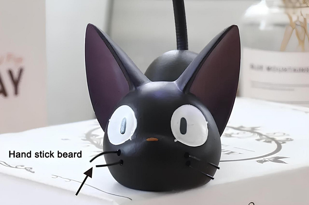 Нічник Чорний кіт RESTEQ, нічний світильник, декоративний світильник, приліжковий нічник, затишний нічник, світильник для дитячої, Київ - фото 6