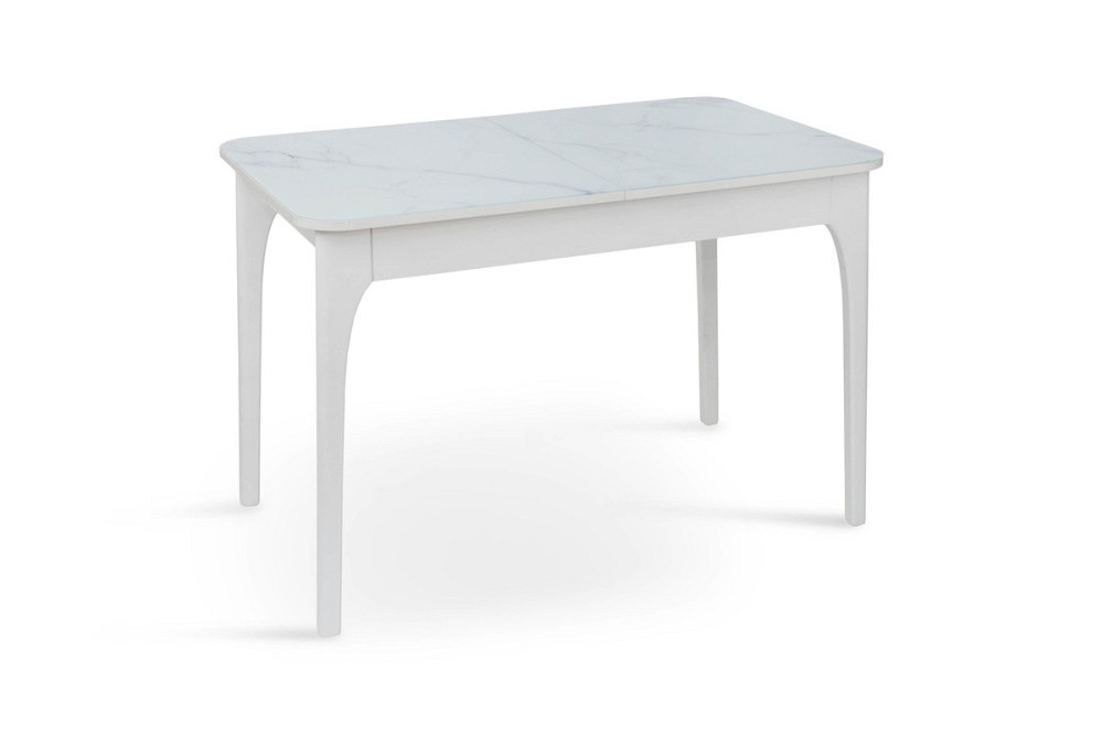 Стіл Фієста (110+35)*70, білий/мрамор білий Київ - фото 6