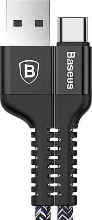 Кабель BASEUS Anti-break Cable Type-c 2.4A 1.5M Черный Киев