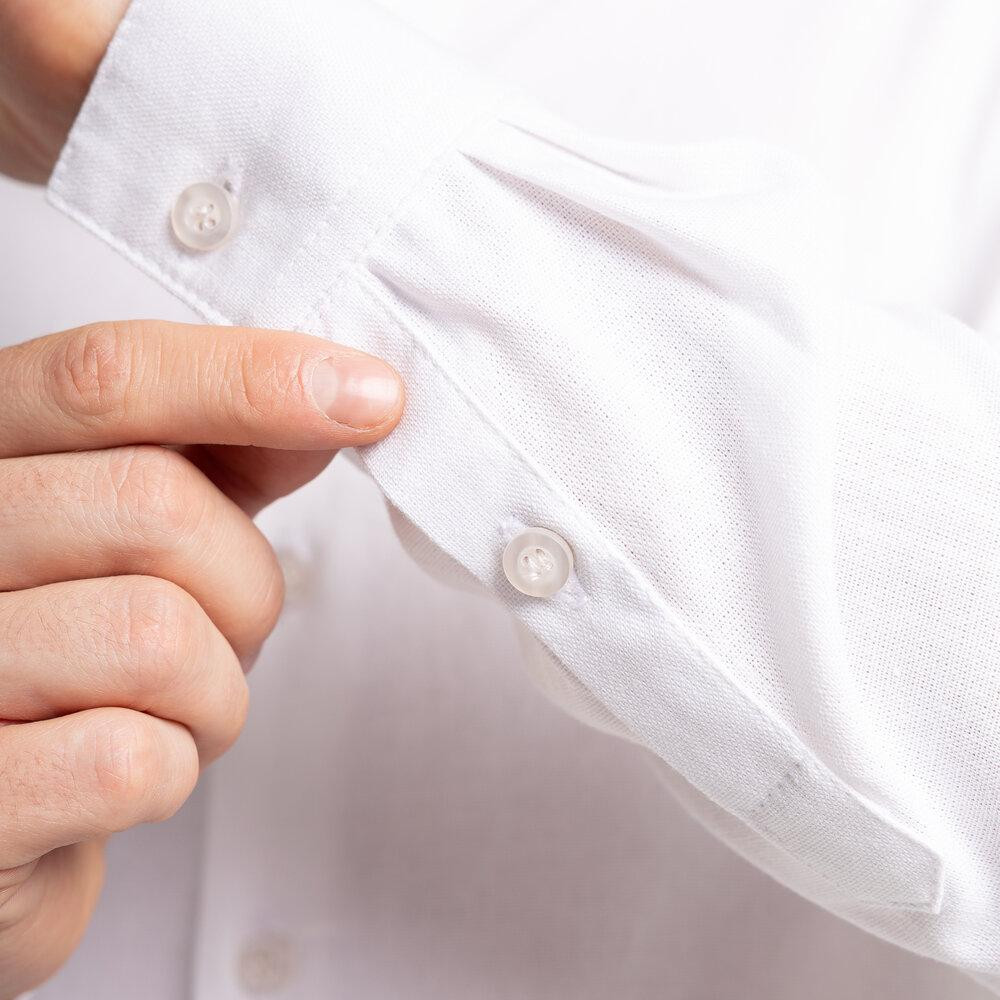 Мужская рубашка белая с длинным рукавом Pobedov Orion Киев - изображение 5