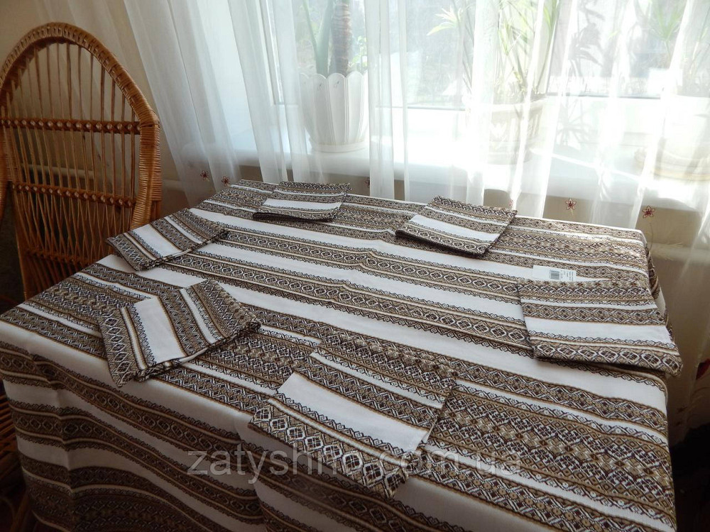 Скатерть и салфетки кофейные на большой стол Киев - изображение 6