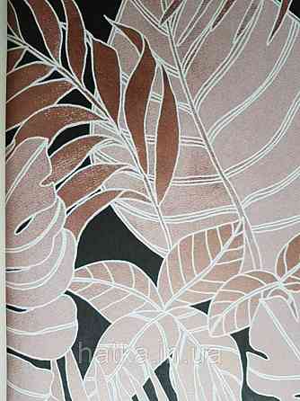 Шпалери флізелінові Khroma LAV102 LA VIE EN ROSE коричневі і кремові гілки листя Київ