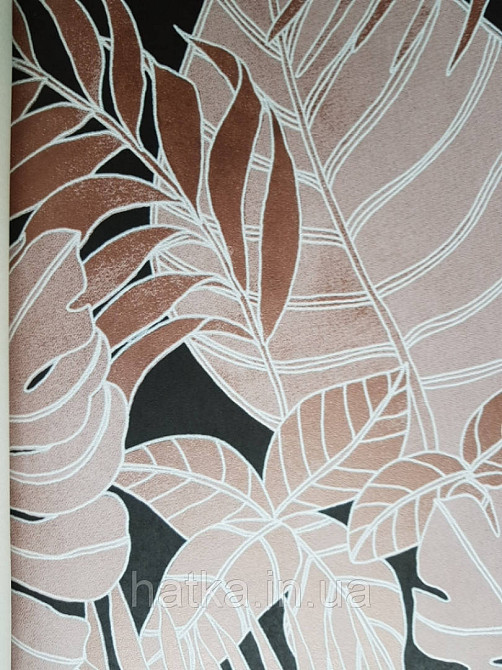 Шпалери флізелінові Khroma LAV102 LA VIE EN ROSE коричневі і кремові гілки листя Київ - фото 2