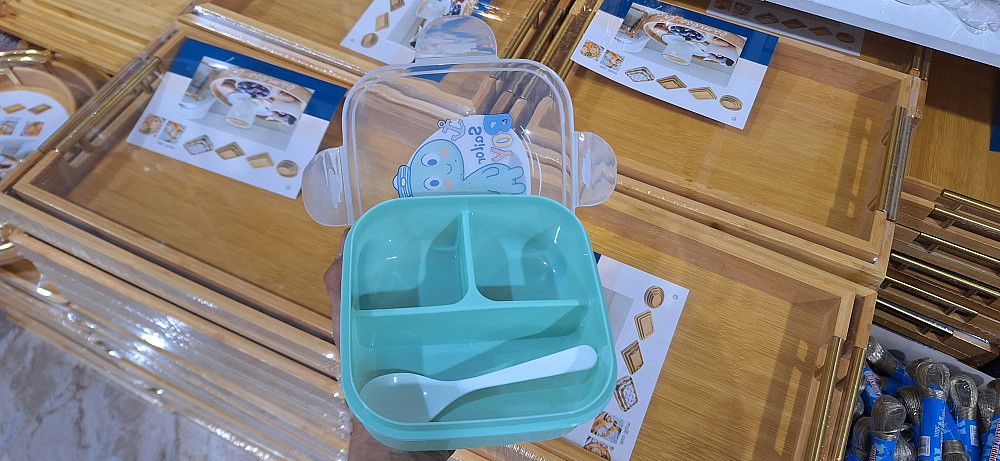 Детский ланч бокс на 3 секции с ложкой Boy 500мл Винница - изображение 5