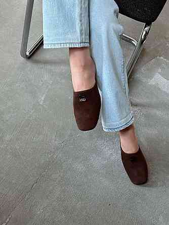 Olli Шльопанці жіночі літні із закритим носком, натуральна замша шоколадні OLLI Л-2-0072 р. 36- Коломия