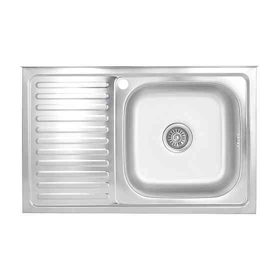 Кухонная мойка Brinex 5080-R 0,6 мм Satin (BRIN5080RSAT06) Киев
