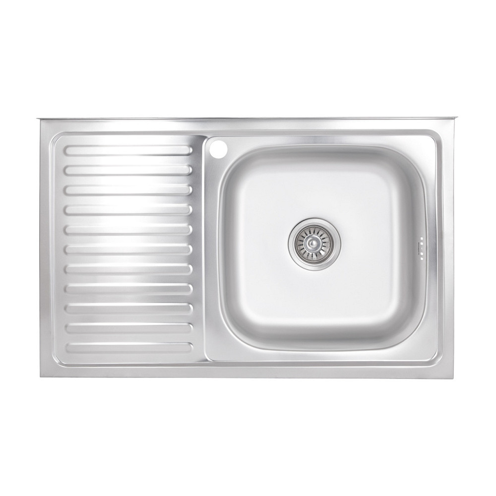 Кухонная мойка Brinex 5080-R 0,6 мм Satin (BRIN5080RSAT06) Киев - изображение 1