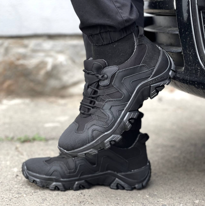 Мужские демисезонные мужские черные кроссовки на Gore-Tex , мужские тактические качественные кроссовки Львов - изображение 7