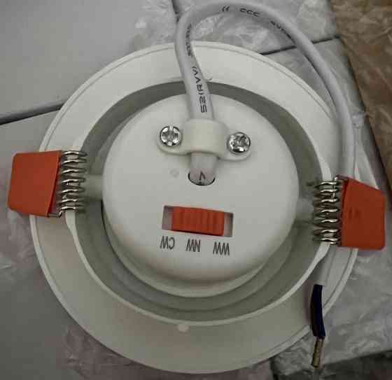 Набор светильников врезных, 6 шт, с регулированием освещением. Харьков