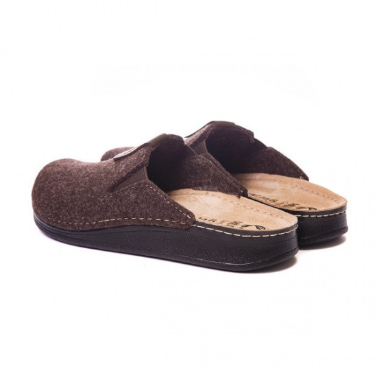 Тапочки анатомические мужские коричневые Mubb 41 Днепр - изображение 5