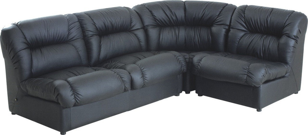 Диван Flay Vizit двойка 1650х870х850 единица 850х870х850 угол 870х850 Черный Киев - изображение 1