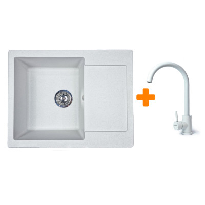 Мойка кухонная Adamant Minimal Old stone + змішувач (1824296912310) Вінниця - фото 1